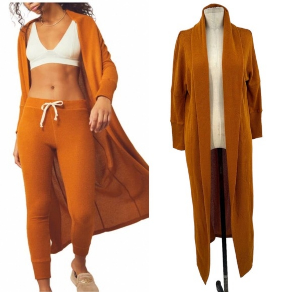 Free People and Chill Cardigan Sweater Duster Copper Size Small